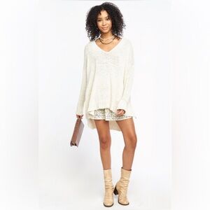 Show Me Your Mumu Hug Me Sweater Cream Knit